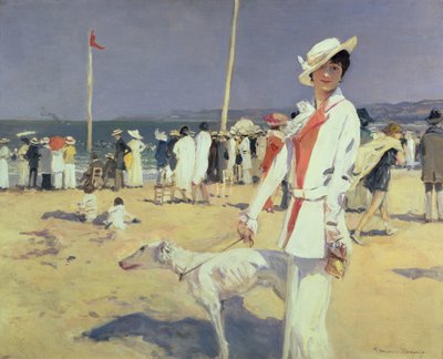 Woman by the Sea by Francois Flameng